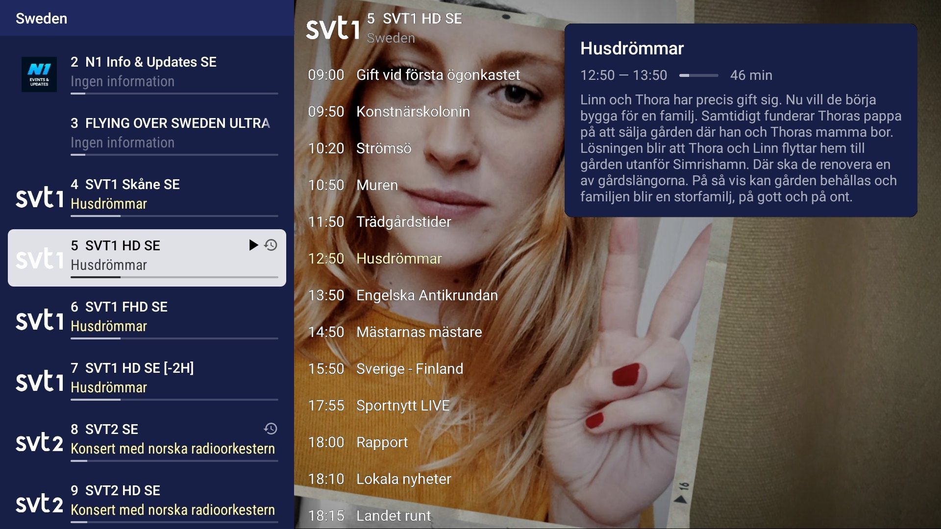 Screenshot 3 av gränssnittet