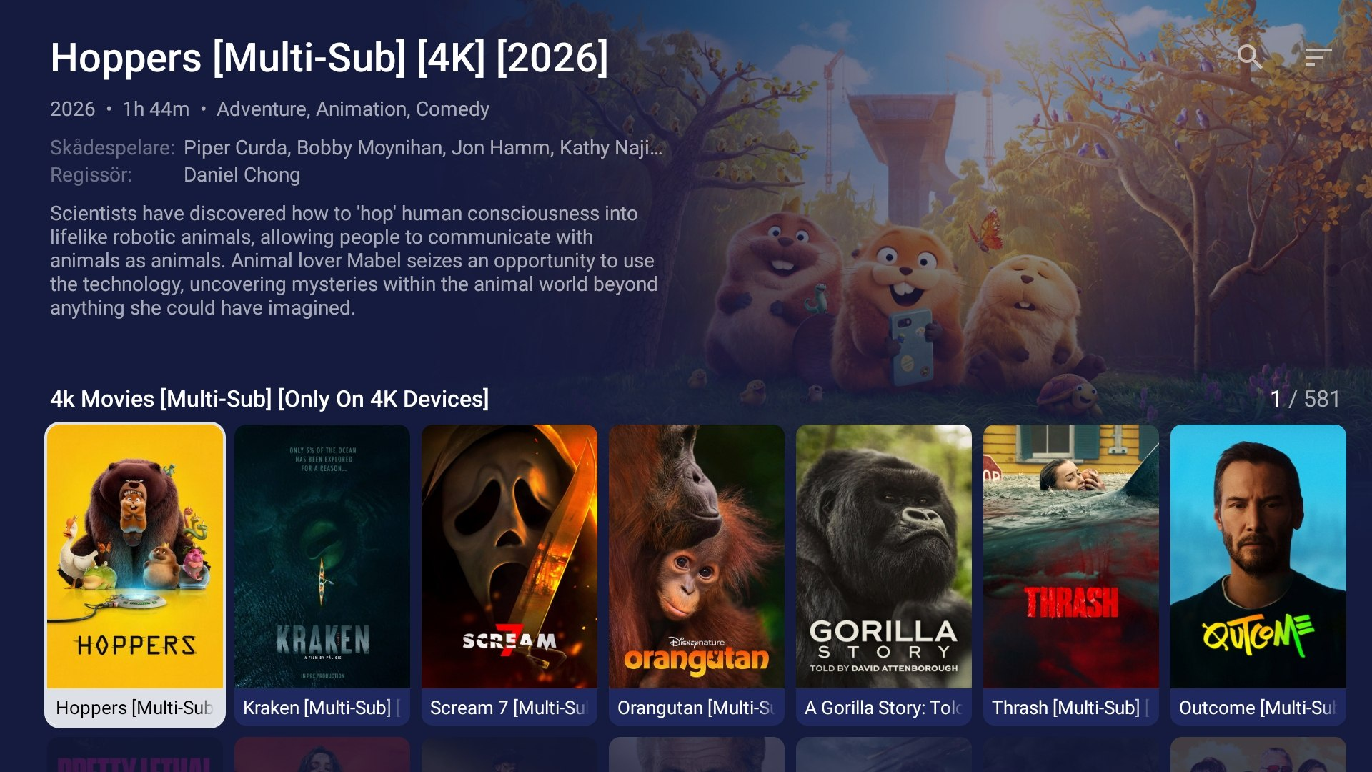 Screenshot 4 av gränssnittet